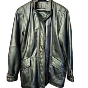 Genuine Black Leather Jacket Men’s Medium | Northern Glades Biker Jacket